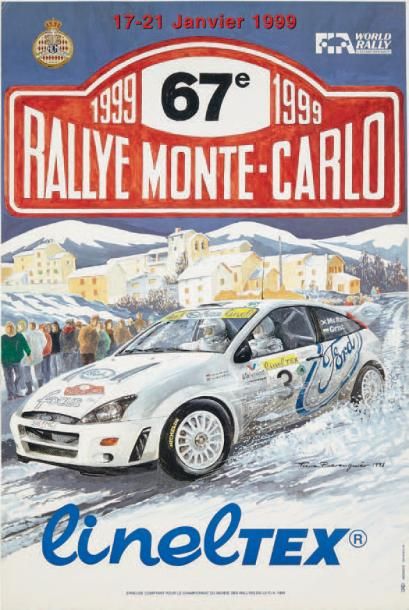 null RALLYE DE MONTE-CARLO
Lot de 2 affiches originales des éditions 1994 et 1999...