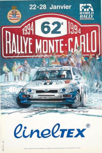 null RALLYE DE MONTE-CARLO
Lot de 2 affiches originales des éditions 1994 et 1999...