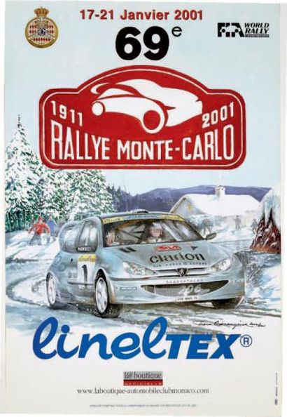 null RALLYE DE MONTE-CARLO
Lot de 2 affiches originales des éditions 1996 et 2001...