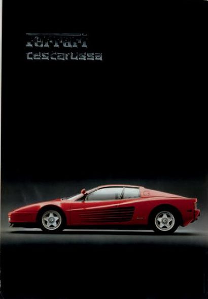 null FERRARI
Lot de 9 grands posters représentant des modèles Ferrari ainsi que des...