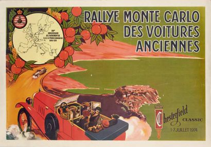 null RALLYE MONTE-CARLO DES VOITURES ANCIENNES
Lot de 9 affiches des éditions 1974,...