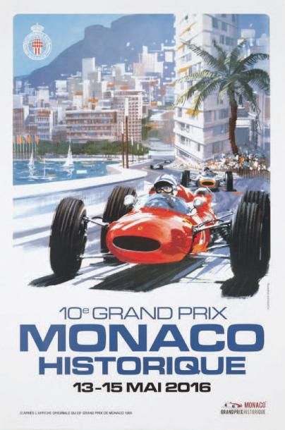 null GRAND PRIX HISTORIQUE DE MONACO
Lot de 3 affiches des éditions 1997, 2004 et...