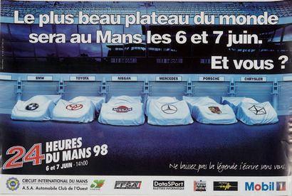 null 24 HEURES DU MANS
Lot de 6 affiches des éditions 1997, 1998, 1998, 1999, 2000...