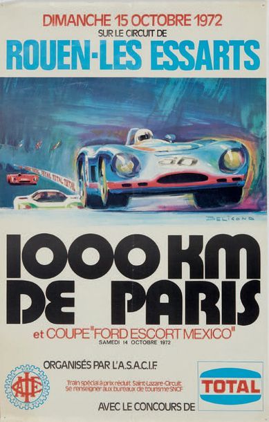 1000 KM DE PARIS 1972 Circuit Rouen les Essarts...