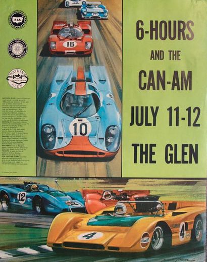 6 HOURS AND CAN-AM - THE GLEN 1970 Affiche...