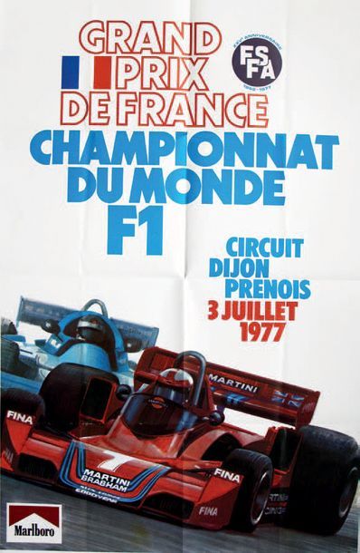 null GRAND PRIX DE FRANCE 1977
Affiche originale grand format
Edition J. Ramel -...