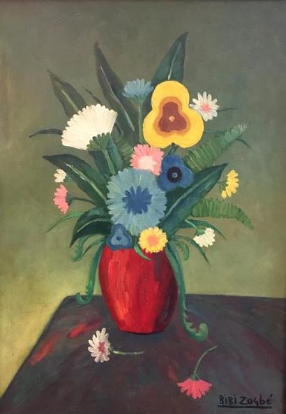 null Bibi ZOGBE (1890-1973)

Nature morte au bouquet de fleur

Huile sur toile, signée...