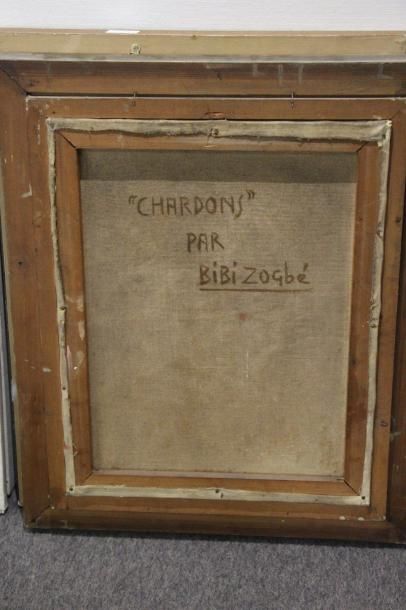 null Bibi ZOGBE (1890-1973)

Chardons

Huile sur toile, signée en bas à droite, contresignée...
