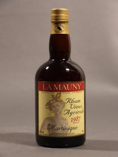null 1B RHUM VIEUX AGRICOLE 70 Cl 43° (Canister) La Mauny 1987 