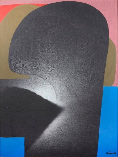 null Ladislas KIJNO (1921-2012

Composition, 1974

Acrylique sur toile, signée en...