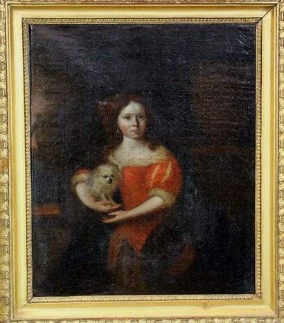 null Ecole Française du XVIIe siècle

Jeune fille au chien

Huile sur toile

45 x...