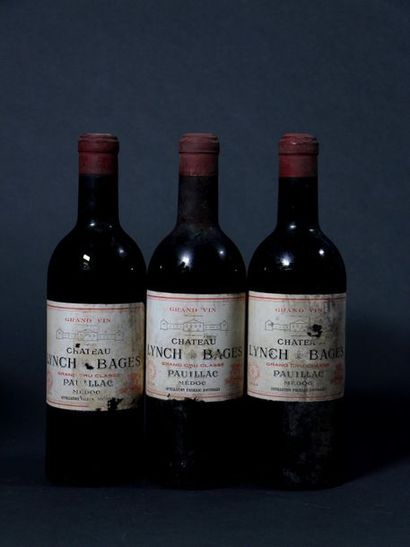 null 3 B CHÂTEAU LYNCH BAGES (H.E.+; e.a; c.s. dont 1 légèrement gonflée) GCC5 Pauillac...