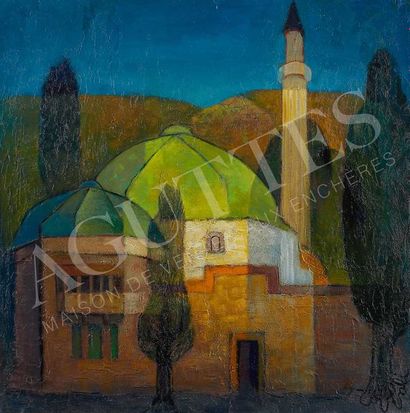 Louis TOFFOLI (1907-1999) La mosquée, circa 1980
Huile sur toile, signée en bas à...