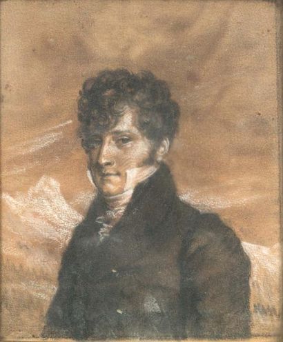 ATTRIBUÉ À FRANÇOIS GERARD (1770 - 1832) Portrait présumé d'Alexandre Gérard, frère...