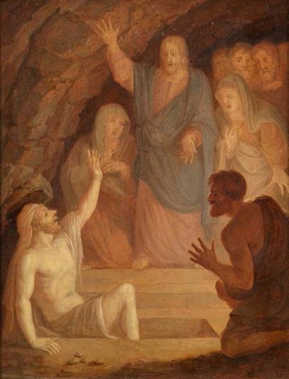 Ecole anglaise de la fin du XVIIIe siècle L'Ascension du Christ
Résurection de Lazare
Le...