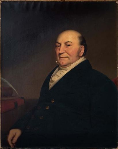 Charles Cromwell INGHAM (Dublin 1796 ou 1797 - New York 1863) Portrait d'homme aux...