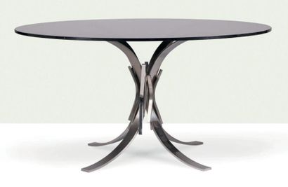 Maria PERGAY (1930) Table 56 A dite Gerbe
Verre, acier
73.5 x 140 cm.
Design Steel,...