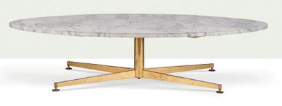 MICHEL KIN (XXE) Table
Marbre, laiton
38 x 164 x 80 cm.
Arflex, circa 1960.

Coffee...