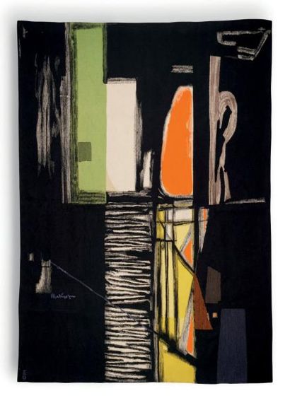 Mathieu MATÉGOT (1910-2001) Tapisserie dite Forma color
Laine
Signée
230 x 175 cm.
Tabard,...