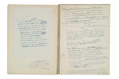 COCTEAU Jean (1889-1963) 
Ensemble de manuscrits et lettres autographes, relatifs...