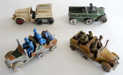 null Quatre camions en plomb et aluminium, transport de troupes – Croisière Noire,...