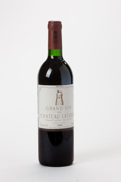 null 4 bouteilles Château Latour - Pauillac GCC 1989