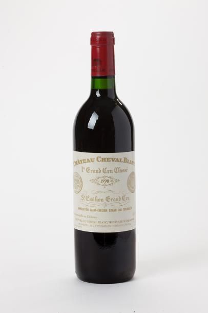  5 bouteilles Château Cheval Blanc - Saint Emilion GCC 1990