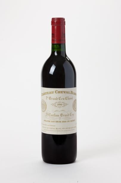  5 bouteilles Château Cheval Blanc - Saint Emilion GCC 1990