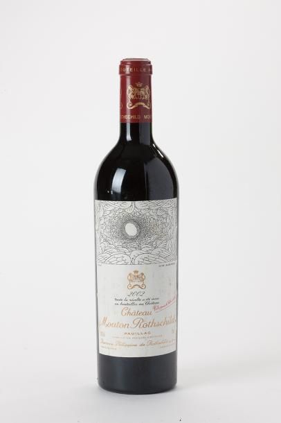 null 4 bouteilles Chateau Mouton-Rothschild - Pauillac GCC étiquettes très légèrement...