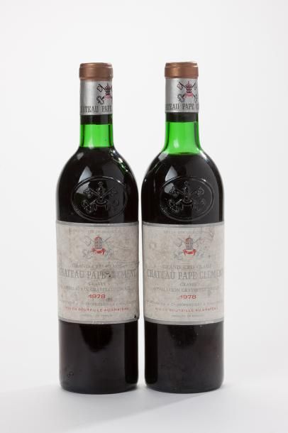 2 bouteilles Chateau Pape Clément - Graves...