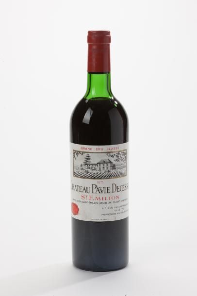 null 9 bouteilles Château Pavie Decesse - Saint Emilion GCC 1 bouchon tombé 1975