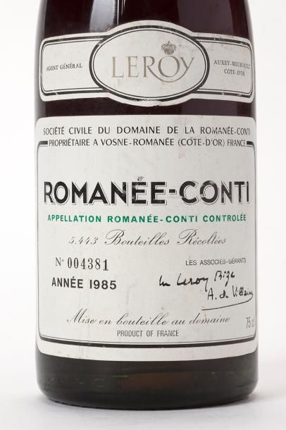 null 1 bouteille Romanée Conti Grand Cru - DRC Belle bouteille, bon niveau 1985