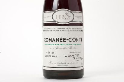 null 1 bouteille Romanée Conti Grand Cru - DRC Belle bouteille, bon niveau 1985