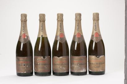 null 5 bouteilles Champagne Brut Rosé - Charles Heidsick - 5 nvx bons, 5 étiquettes...