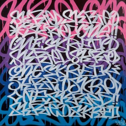 SKRED (né en 1988) Sans titre
Acrylique sur toile, signée en bas à droite
80 x 80...