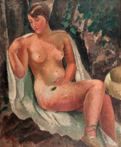 Jean BERQUE (1896-1954) Nu féminin, 1926
Huile sur toile, signée et datée en bas...