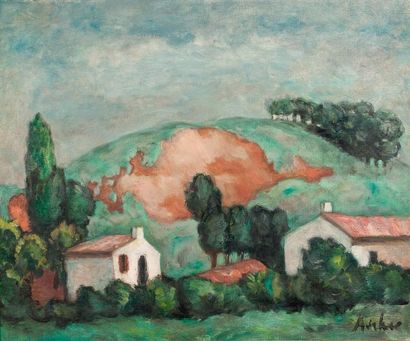 Isaac ANTCHER (1899-1992) Paysage
Huile sur toile, signée en bas à droite
54.5 x...