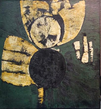 Bruno MULLER (1929-1989) Composition abstraite, 1958
Huile sur toile, signée et datée...