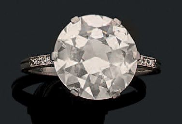 null Bague en platine (950) sertie d'un diamant taille brillant.
Poids du diamant:...