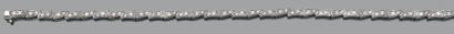 null Bracelet souple en or gris 18k (750) sertie de petits diamants.
Long: 18,5 cm
Pb:...