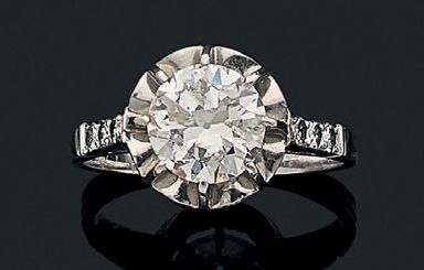 null BAGUE "DIAMANTS"
Diamant de taille ancienne, diamants ronds, platine (950).
Poids...