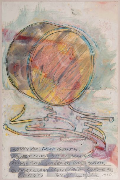 DENNIS OPPENHEIM (1938-2011) Study for Dead Beats, 1988
Gouache, aquarelle et crayon...