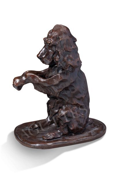 JOSE MARIA DAVID (1944-2015) Le cocker
Bronze, numéroté 6/8, signé sur la terrasse,...