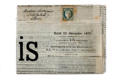 13 DECEMBRE 1870
Journal LE GAULOIS adressé...
