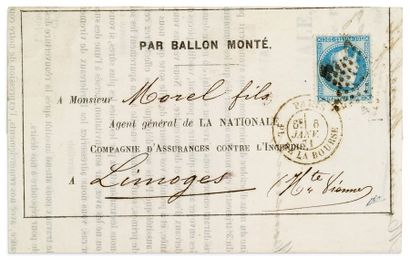 6 JANVIER 1871
Circulaire Assurances La Nationale...