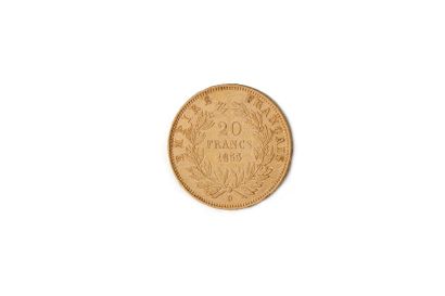 null France
Napoléon III 20 francs 1855 D M 1436