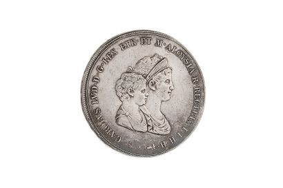 null Toscane
Charles Louis et Marie Louise - 10 lires - 1807 usure modérée