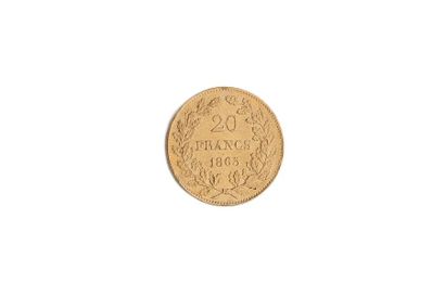 null Belgique
Léopold I 20 francs 1865
Fr 7