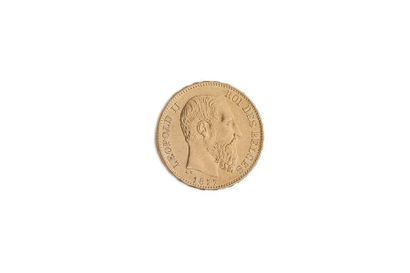 null Belgique
Léopold II - 20 francs - 1877
Fr 8