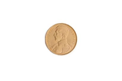 null Belgique
Albert I - 20 francs - 1914, légende française monnaie agréable
Fr...
